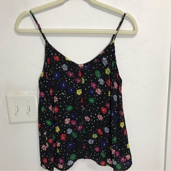 Yumi Kim Black Floral Tank top - Picture 2 of 7